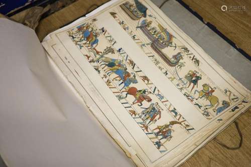 The Tapestry of Bayeaux, a portfolio of coloured lithographs...