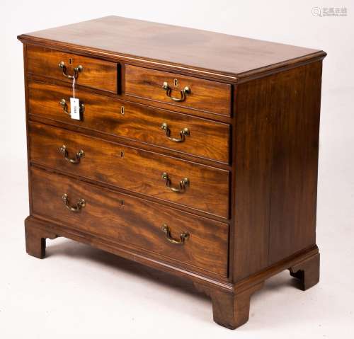 A George III style mahogany chest, width 94cm, depth 47cm, h...