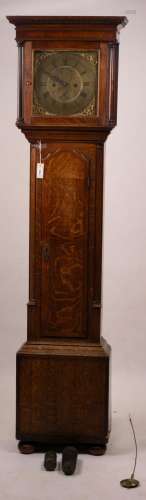 A George III oak 8 day longcase clock, marked Thomas Worswic...