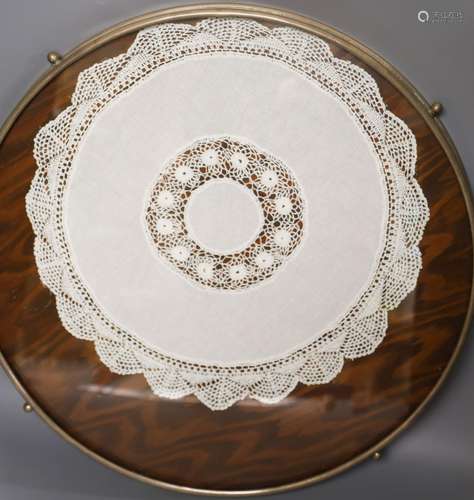 A plated framed 'Lazy Susan'58cm