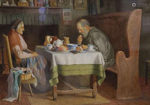 Henry Spernon Tozer (1854-1938), watercolour, 'The Evening M...