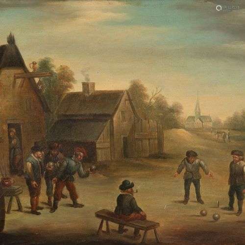 ÉCOLE FLAMANDE DU XIXÈME SIÈCLE, D'APRÈS ABRAHAM TENIERS (16...