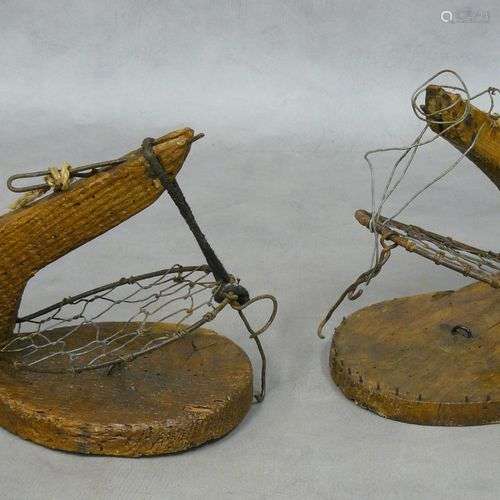 deux pièges à volatiles - L 24 cm