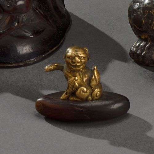 CHINE - Période MING (1368-1644) Rare amulette de protection...