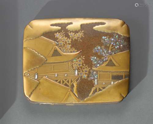 JAPON - Fin de période EDO (1603-1868) Kobako en bois laqué ...
