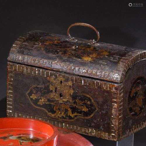 JAPON - Période AZUCHI-MOMOYAMA (1573-1603) Coffret à couver...