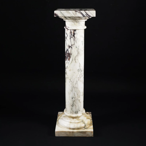 A pavonazzetto marble column