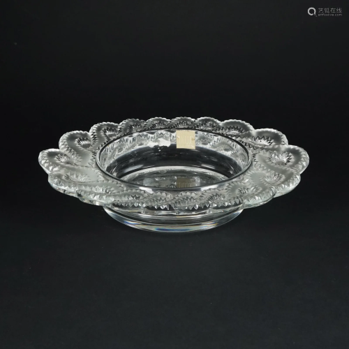 A Lalique Auriac crystal bowl