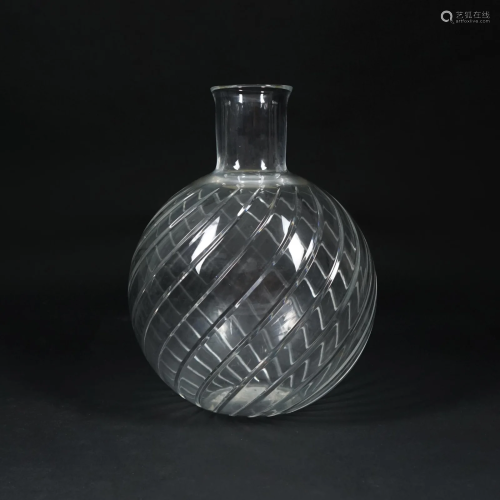 A Baccarat Cyclades crystal vase