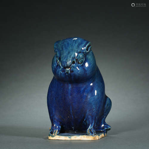 Tang Dynasty,Blue Glaze Rabbit