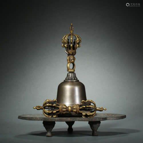 Qing Dynasty,Bronze Gilt Multiplier