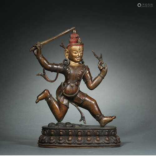 Qing Dynasty,Fudo Buddhisattva Statue