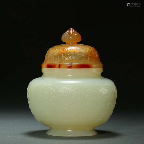 Qing Dynasty,Hetian Jade Jar