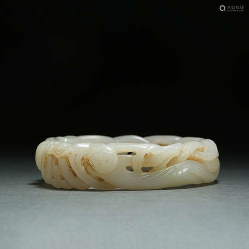 Tang Dynasty,Hetian Jade Flying Bracelet