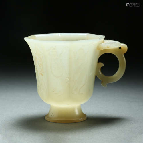 Tang Dynasty,Hetian Jade Cup