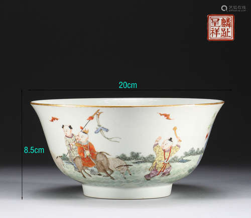 In the Qing Dynasty, pink children made spring bowls