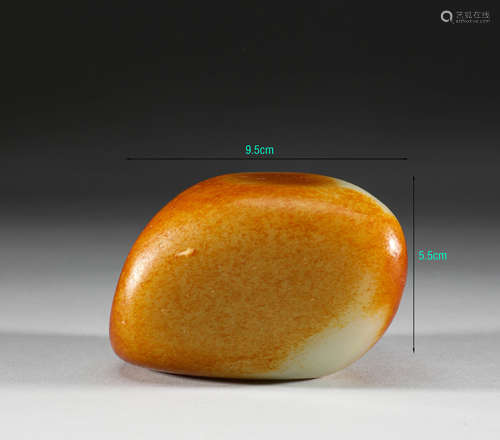 Hetian jade seed raw stone in Qing Dynasty