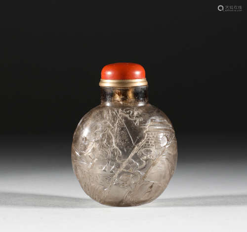 Qing Dynasty, crystal snuff bottle