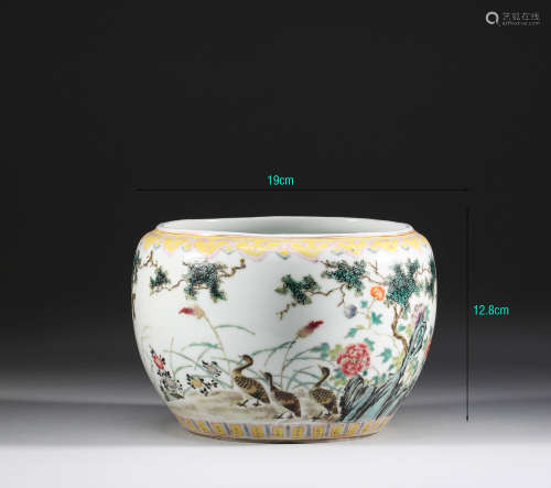 Qing Dynasty, pastel water bowl