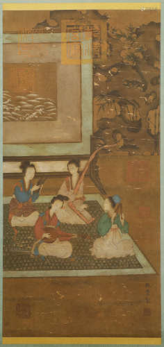 Silk scroll of Lady Zhang Xuan's picture