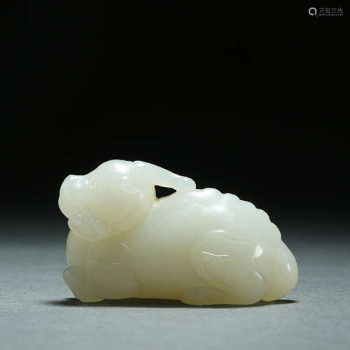 Qing Dynasty,Hetian Jade Beast