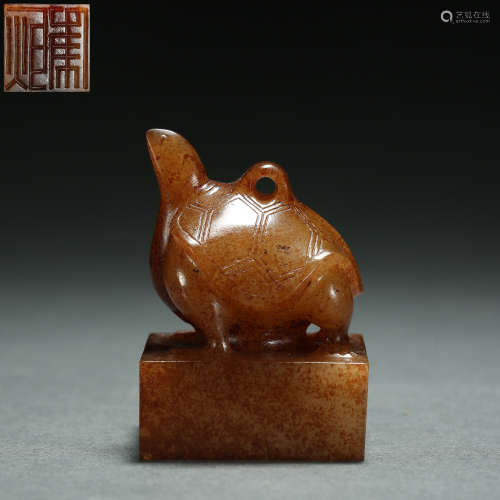 Han Dynasty,Hetian Jade Seal