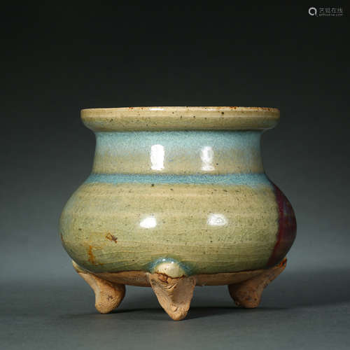 Yuan Dynasty,Jun Kiln Incense Burner