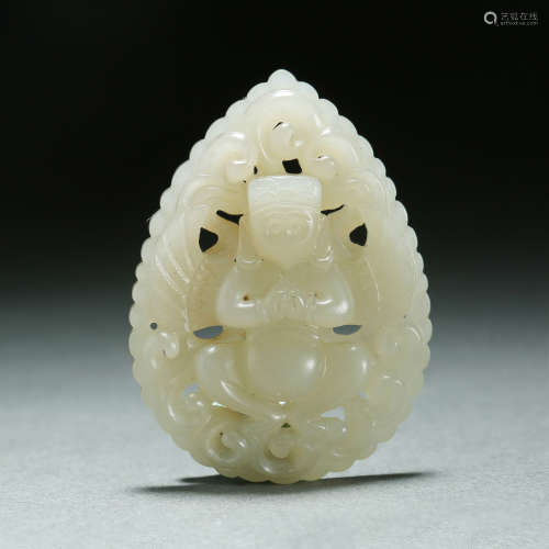 Ming Dynasty,Hetian Jade Pendant