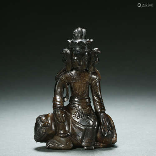 Qing Dynasty,Hetian Jade Oil Buddha Statue