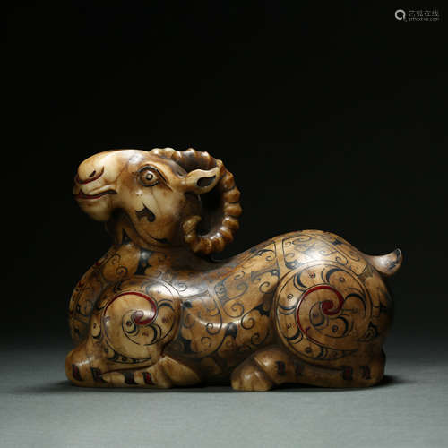 Han Dynasty,Hetian Jade Beast