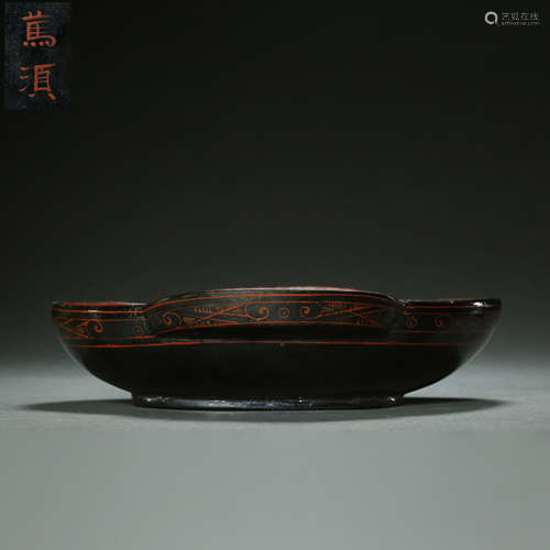 Han Dynasty,Lacquerware Binaural Cup