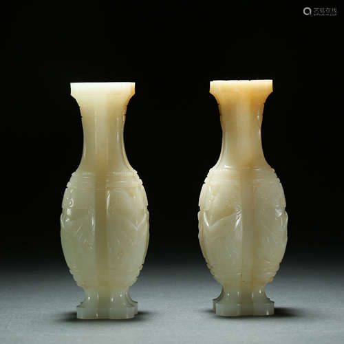 Qing Dynasty,Hetian Jade Bottle