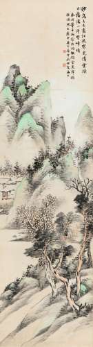 徐行敏（1871～1932） 1920年作 山居图 立轴 设色纸本