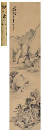 胡公寿（1823～1886） 1877年作 武夷九曲图 立轴 设色纸本