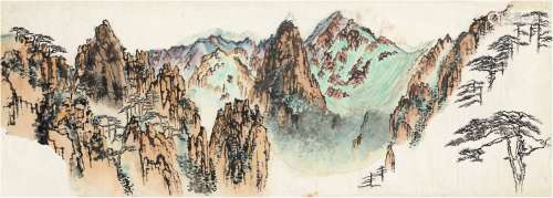 刘海粟（1896～1994） 黄山云海写生写生初稿及创作底稿 画心（二帧） ...