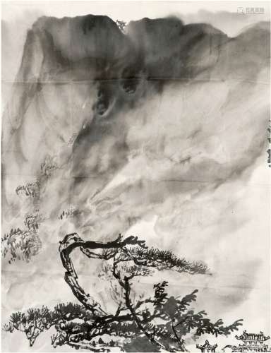 刘海粟（1896～1994） 泼墨黄山系列之五 画心 水墨纸本