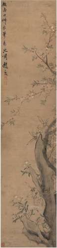 赵之琛（1781～1860） 拟南田花卉 立轴 设色纸本