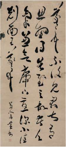 包世臣（1775～1855） 草书  临王羲之尺牍 立轴 纸本