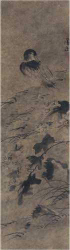 陈淳（1483～1544） 芙蓉野凫图 立轴 水墨纸本