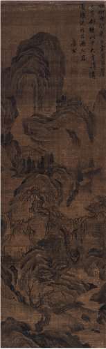 唐寅（1470～1523） 秋山逍遥图 立轴 设色绢本