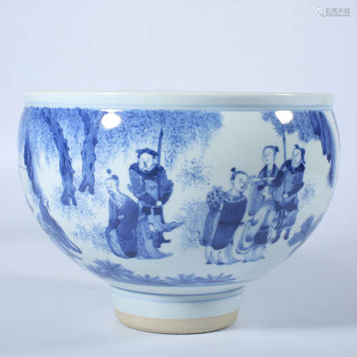 Qing Dynasty blue and white VAT