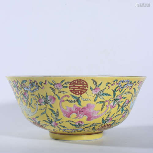 Qing Dynasty Guangxu pastel bowl