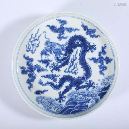 Qing Dynasty Qianlong blue and white Xizi