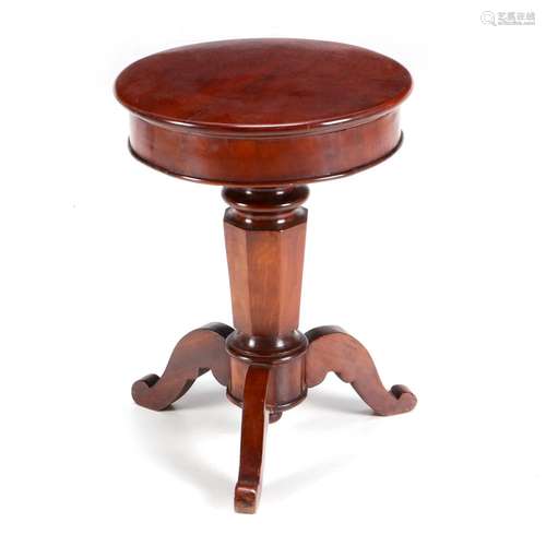 A VICTORIAN PIANO STOOL