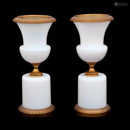 A PAIR OF CHARLES X VASES