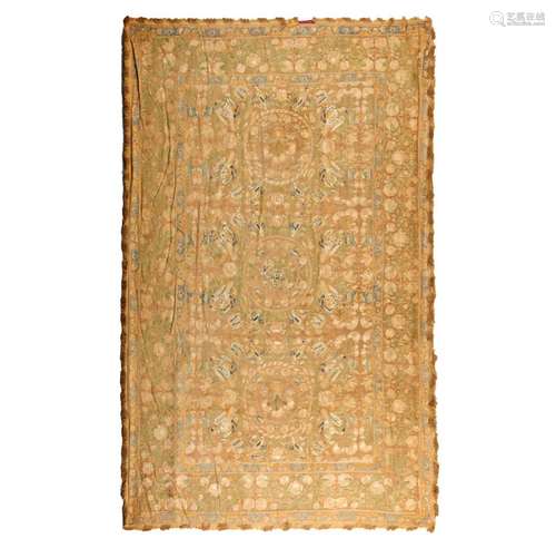 AN INDO-PORTUGUESE COVERLET 17TH CENTURY)