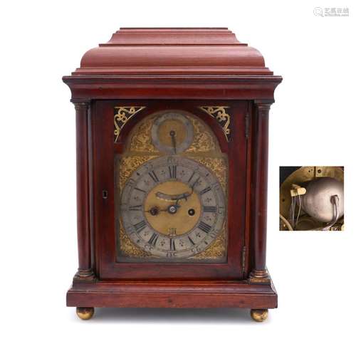 A GEORGE III TABLE CLOCK