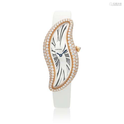 Baignoire S, Reference 3248 A pink gold and diamond-set wris...