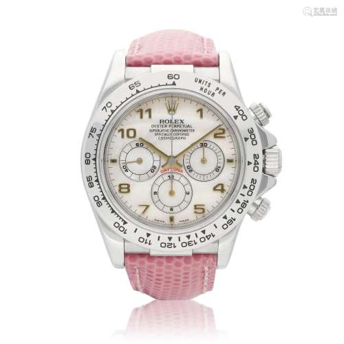 Cosmograph Daytona, Reference 16519, A white gold chronograp...