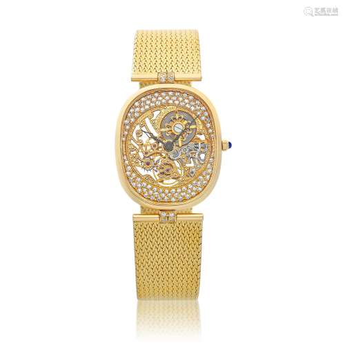 Ellipse Squelette, Reference 3881, A yellow gold and diamond...